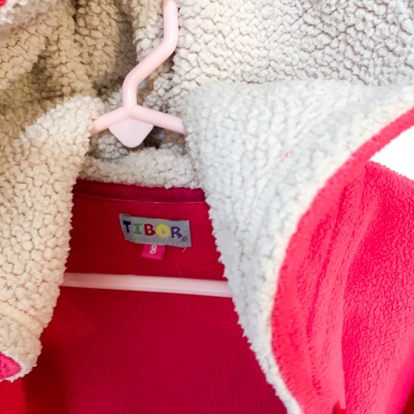 Girls pink fleece jacket size 8 - Picture 9 of 12